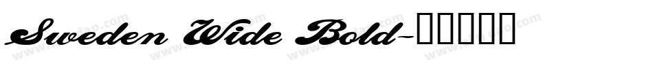 Sweden Wide Bold字体转换